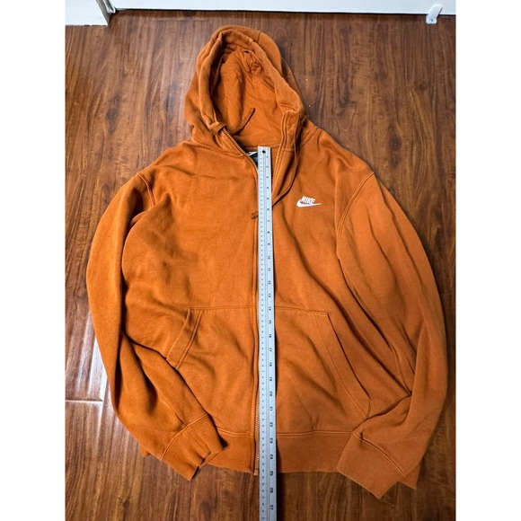 Nike Sweatpants and Hoodie Set XL-T Orange Long Sleeve Zip Up Track Suit - Picture 4 of 12